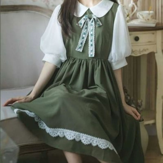 Kawaii Green Sweet Dress