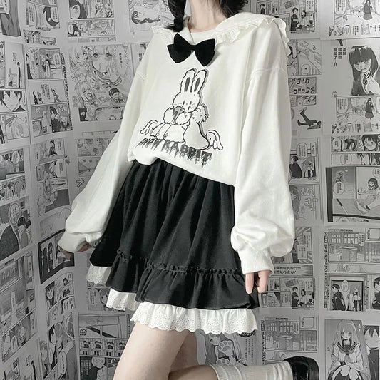 Kawaii Patchwork Lolita Lace Skirt