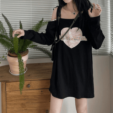 Kawaii Sweet Off Shoulder Lace Up T-Shirt