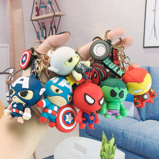 Cute Cartoon Super Hero Keychain