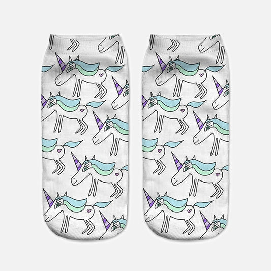 Kawaii Harajuku 3D Unicorn Socks
