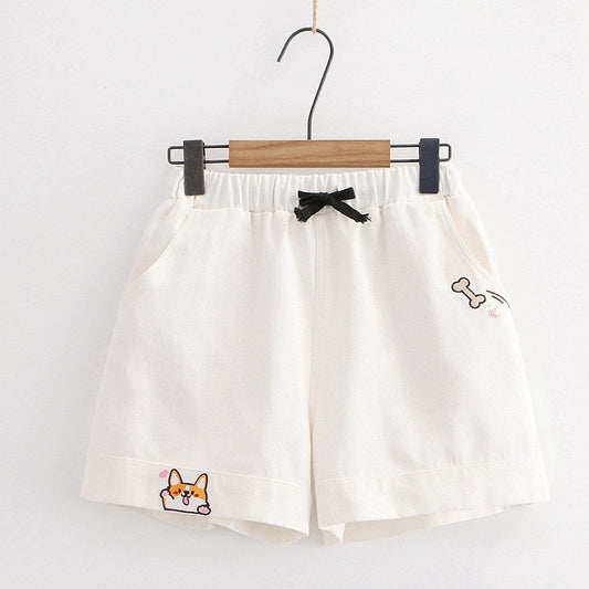 Kawaii Corgi Basic Shorts