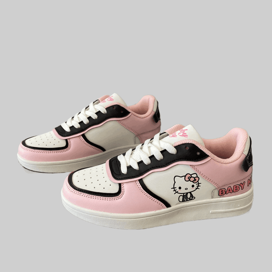 Harajuku Kawaii Fashion Pink Hello Kitty Sneakers