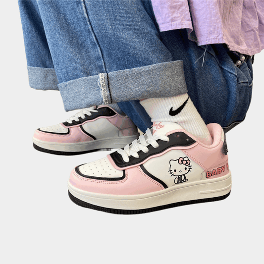 Harajuku Kawaii Fashion Pink Hello Kitty Sneakers