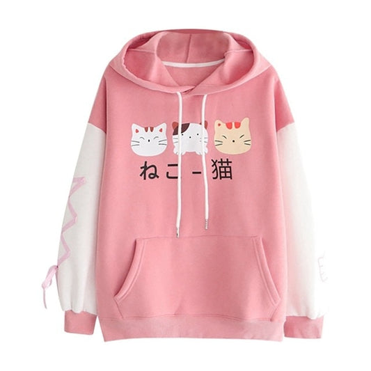 Tres Cat Kawaii Hoodie