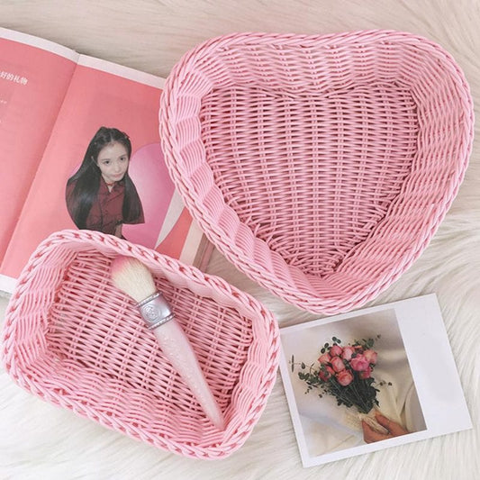 Kawaii Love Heart Shape Basket