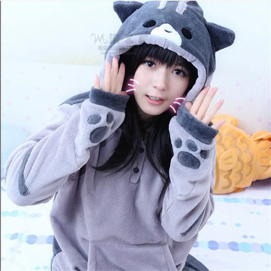 Kawaii Neko Atsume Hoodie