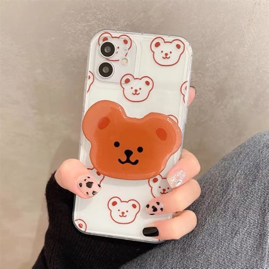 ins Cartoon Bear iPhone Case