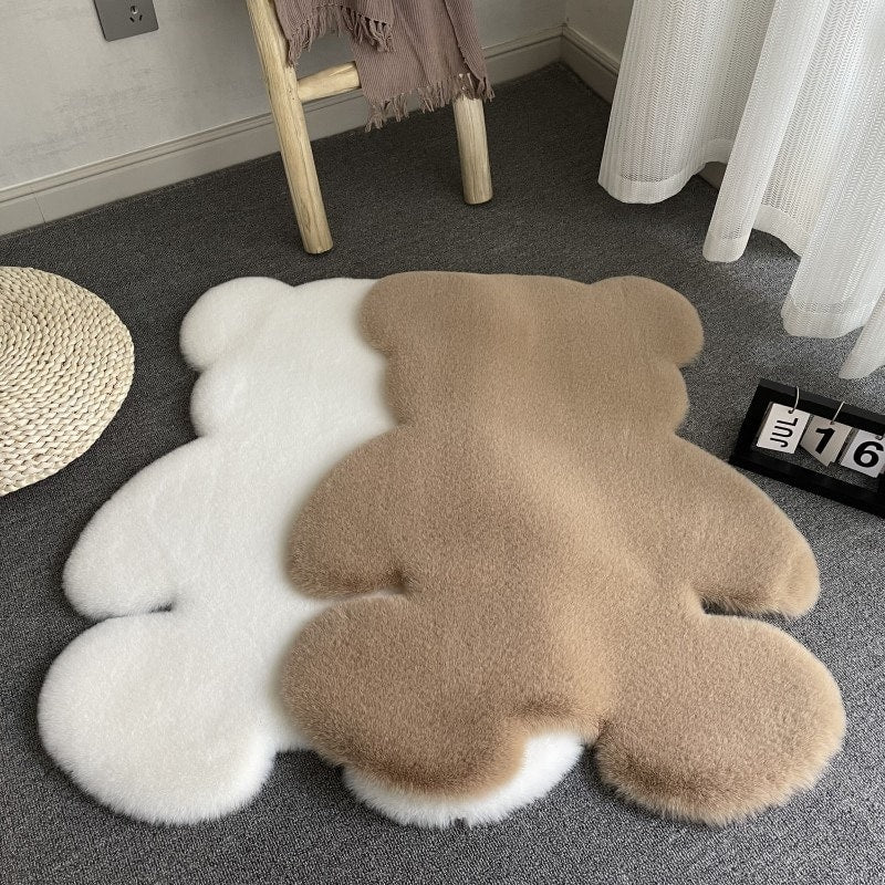 Kawaii Cartoon Bear Rug.