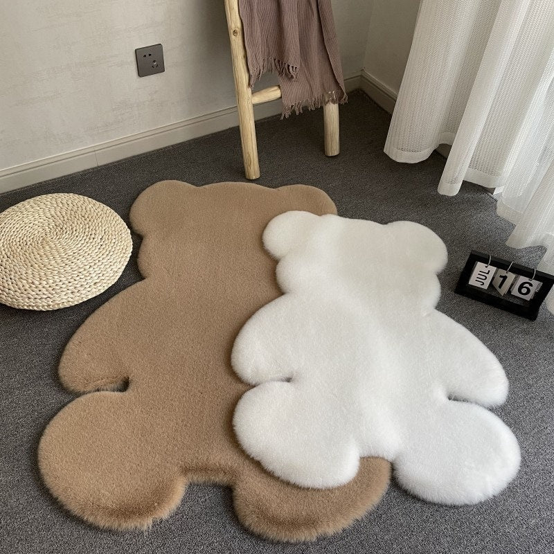 Kawaii Cartoon Bear Rug.