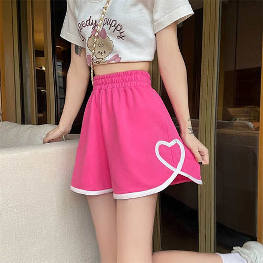 Korean Fashion Love Heart Sport Shorts