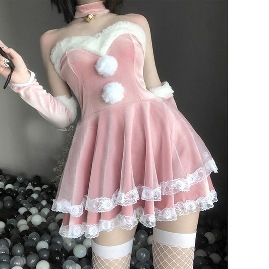 Kawaii Rabbit Cosplay Lace Dress