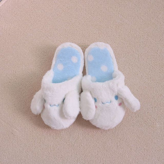 Kawaii Fuzzy Kuromi Slippers