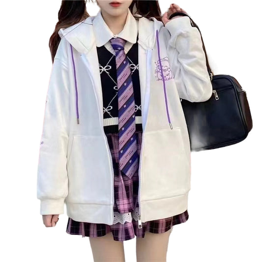 Japanese Soft Girl Style Black Coat