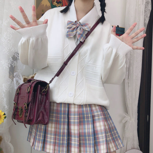 Japanese Style Soft Girl Solid Color Sweater