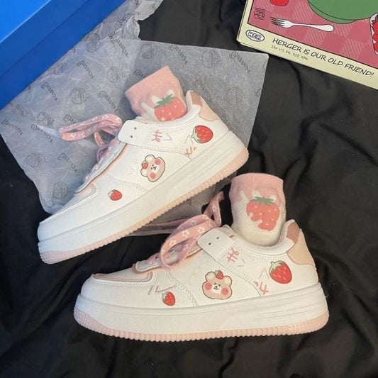 Japanese Sweet Strawberry Shoes