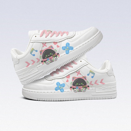 Kawaii All-Match Pink Cartoon Sneakers