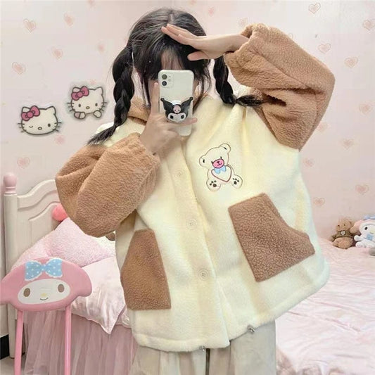 Kawaii Bear Biscuit Harajuku Hoodie