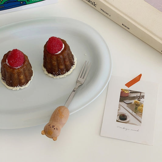 Kawaii Bear Cat Spoon Fork Cutlery Set