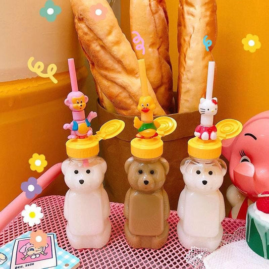 Kawaii Bear Kids Water Bottles