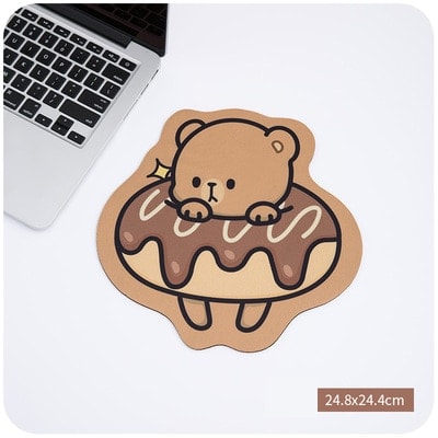 Kawaii Strawberry Bear Desk Pad