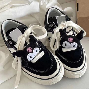 Kawaii Black Kuromi Canvas Shoes