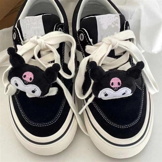 Kawaii Black Kuromi Canvas Shoes