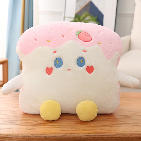 Kawaii Bread Plush Pillow Toy