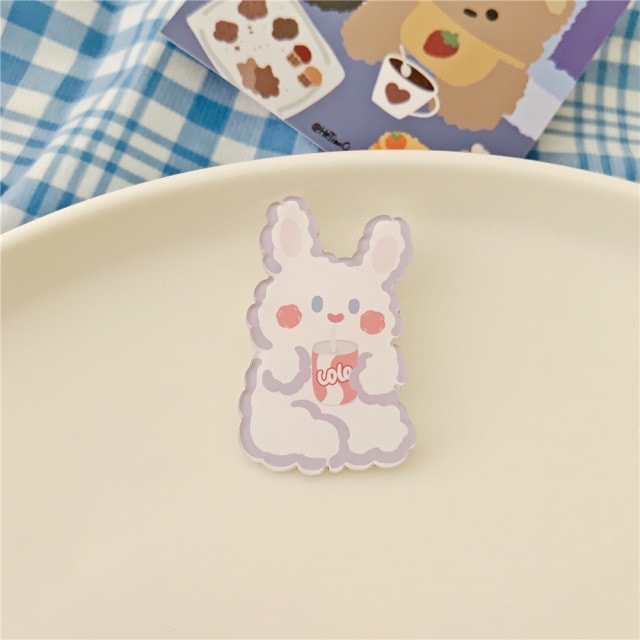 Kawaii Cartoons Animal Brooches.