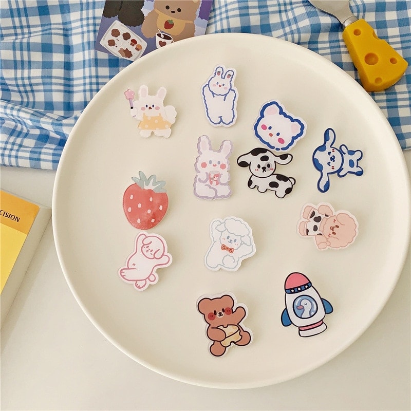 Kawaii Cartoons Animal Brooches.