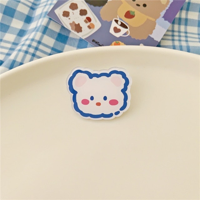 Kawaii Cartoons Animal Brooches.