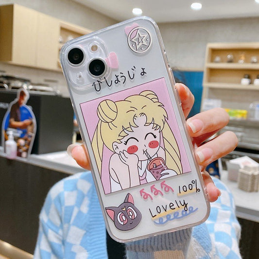 Kawaii Cartoon Sailor Moon iPhone Case