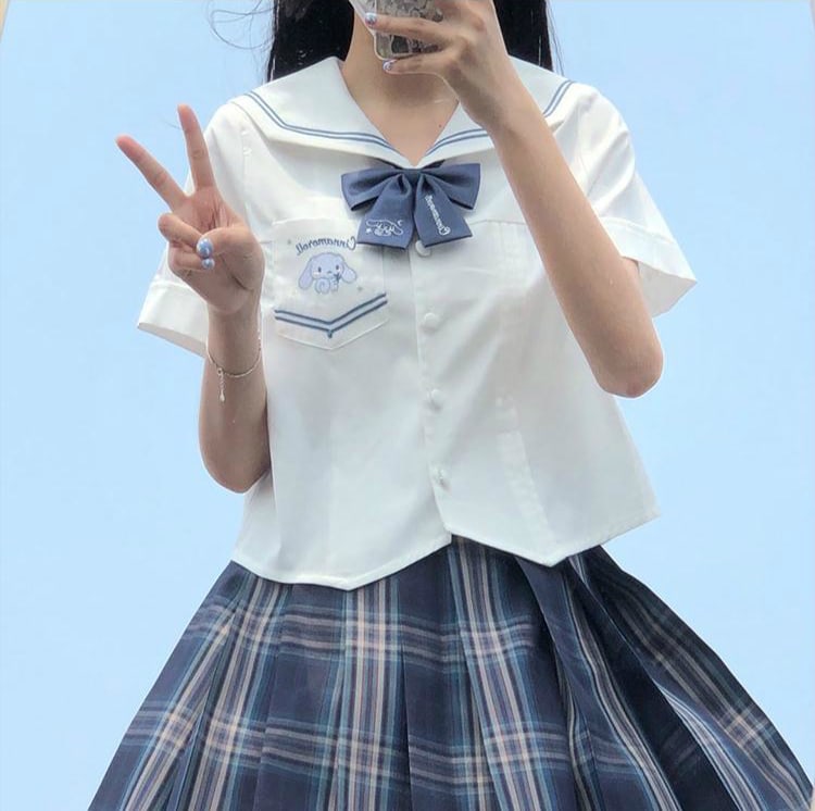 Kawaii Cinnamorol Sailor Suit Shirt