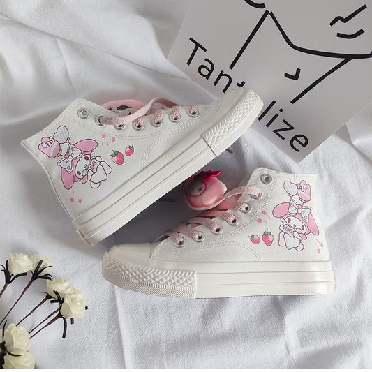 Kawaii Cinnamoroll High-top Canvas Shoes