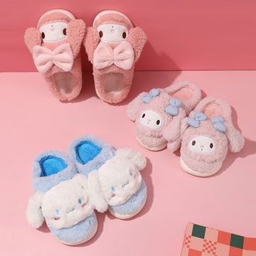 Kawaii Cinnamoroll My Melody Cotton Slippers