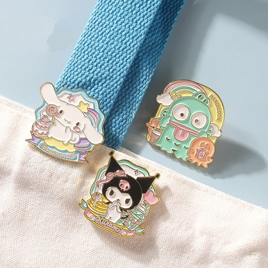 Kawaii Cute Sanrio Metal Badge Brooch