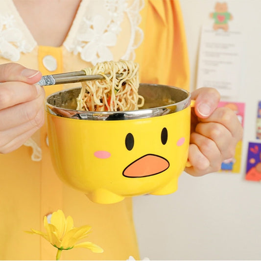 Kawaii Duck Ramen Noodles Bowl