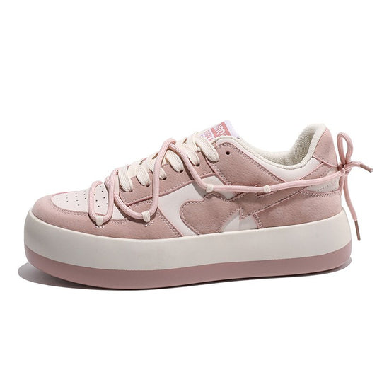 Kawaii Fashion Pink All-match Platform Sneakers