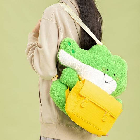 Kawaii Green Small Crocodile Doll Backpack