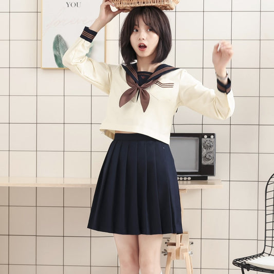 Kawaii Japanese Summer Full Set Sailor School Uniform