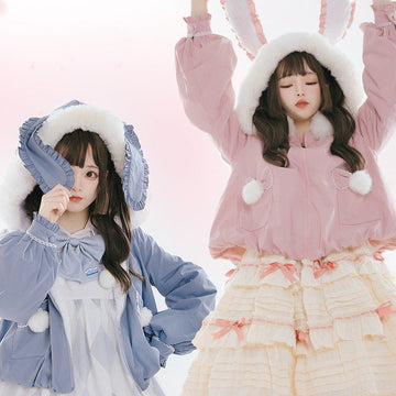 Kawaii Lolita Rabbit Ears Short Coat