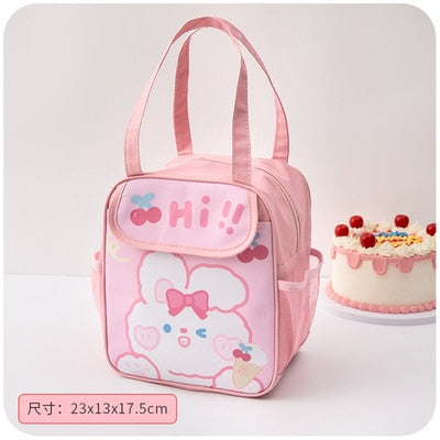 Kawaii Badge Pin Lunch Bag