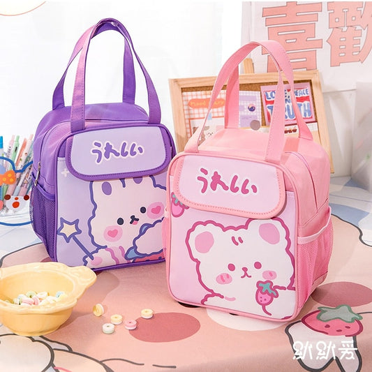 Kawaii Badge Pin Lunch Bag