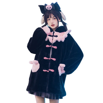 Kawaii Original Rabbit Hooded Lolita Coat