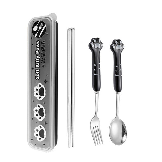 Kawaii Paw Cutlery Set