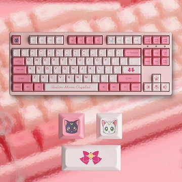 Kawaii Pink Aesthetic Sailor Moon Mechanical Keyboard