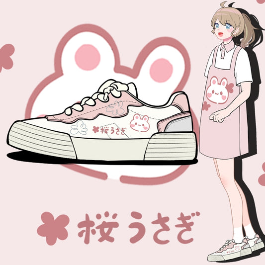 Kawaii Pink Japanese-style Sneakers