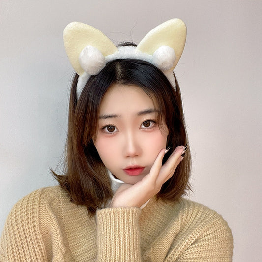 Kawaii Plush Cat Ears Hair Tie