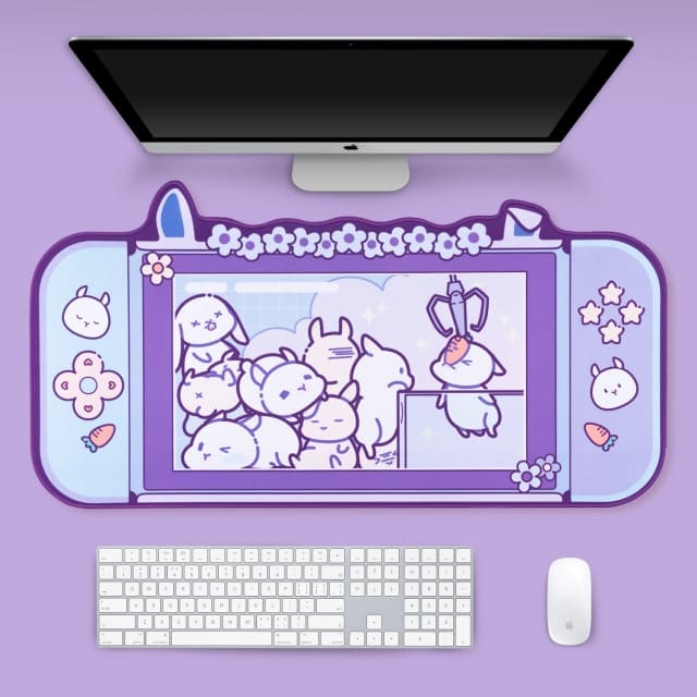 Kawaii Rabbit Trap Gaming Mouse Pad.