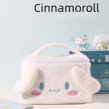 Kawaii Sanrio Cinnamoroll Plush Cosmetic Box